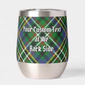 Clan Scott Wappen über Green Tartan (Rückseite)