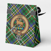 Clan Scott Wappen über Green Tartan Gevor Box Geschenkschachtel (Rückseite)
