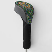 Clan Scott Wappen über Green Tartan Golf Head Cove Headcover (angewinkelt)
