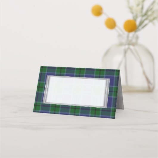 Clan Scott Wedding Folded Platzkarte (Vorderseite)