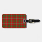 Clan-ScottTartan Gepäckanhänger (Vorderseite horizontal)
