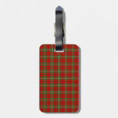 Clan-ScottTartan Gepäckanhänger (Rückseite vertikal)