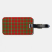 Clan-ScottTartan Gepäckanhänger (Rückseite horizontal)