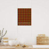 Clan Scrymgeour Colors of Scotland Tartan Poster (Küche)
