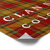 Clan Scrymgeour Colors of Scotland Tartan Poster (Ecke)
