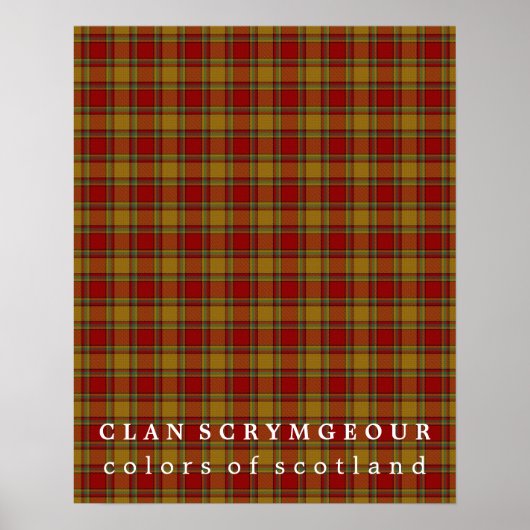 Clan Scrymgeour Colors of Scotland Tartan Poster (Vorne)
