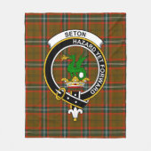 Clan Seton Jagd Modern Tartan Kariert Fleecedecke (Vorderseite)