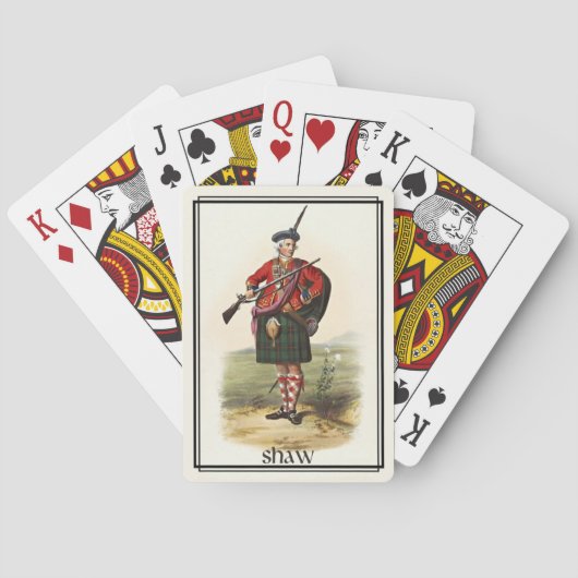 Clan Shaw Classic Scotland Bicycle Deck Spielkarten (Rückseite)