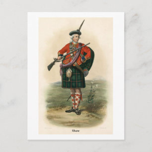 Clan Shaw Postkarte