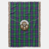 Clan Shaw Tartan und Sporran Decke (Vorderseite Vertikal)