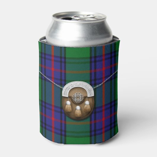 Clan Shaw Tartan und Sporran Dosenkühler (Kanne Vorderseite)