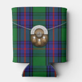 Clan Shaw Tartan und Sporran Dosenkühler (Rückseite)