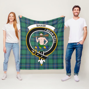 Clan Shaw von Sauchie Ancient Tartan Kariert Fleecedecke