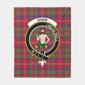 Clan Shaw von Sauchie Red Modern Tartan Kariert Fleecedecke (Vorderseite)