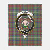 Clan Shaw von Sauchie Shaw Green Modern Tartan Pla Fleecedecke (Vorderseite)