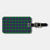 Clan-ShawTartan Gepäckanhänger (Vorderseite horizontal)
