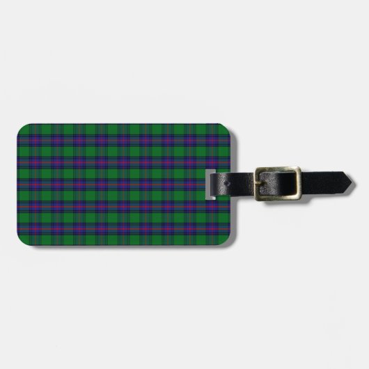 Clan-ShawTartan Gepäckanhänger (Vorderseite horizontal)