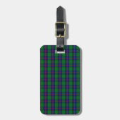 Clan-ShawTartan Gepäckanhänger (Vorderseite vertikal)