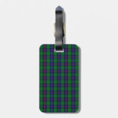 Clan-ShawTartan Gepäckanhänger (Rückseite vertikal)