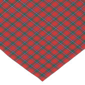 Clan Sinclair Bright Red Scottish Tartan Kurzer Tischläufer (Ecke)