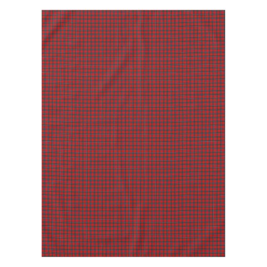 Clan Sinclair Bright Red Scottish Tartan Tischdecke (Vorderseite)