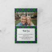 Clan Sinclair Crest over Hunting Tartan Einladung (Innenseite)