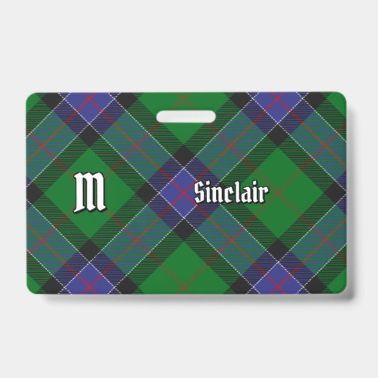 Clan Sinclair Hunting Tartan Ausweis (Vorderseite)