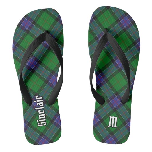 Clan Sinclair Hunting Tartan Badesandalen (Fußbett)