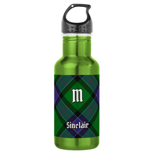Clan Sinclair Hunting Tartan Edelstahlflasche (Vorderseite)