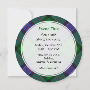 Clan Sinclair Hunting Tartan Einladung