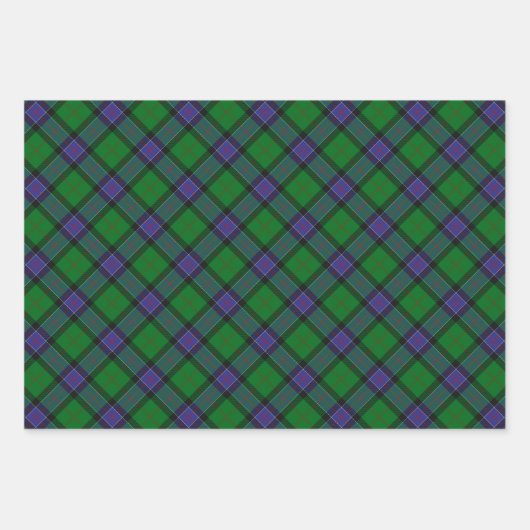 Clan Sinclair Hunting Tartan Geschenkpapier Set (Vorderseite 3)