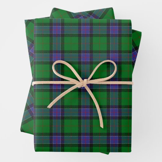 Clan Sinclair Hunting Tartan Geschenkpapier Set (Beispiel)