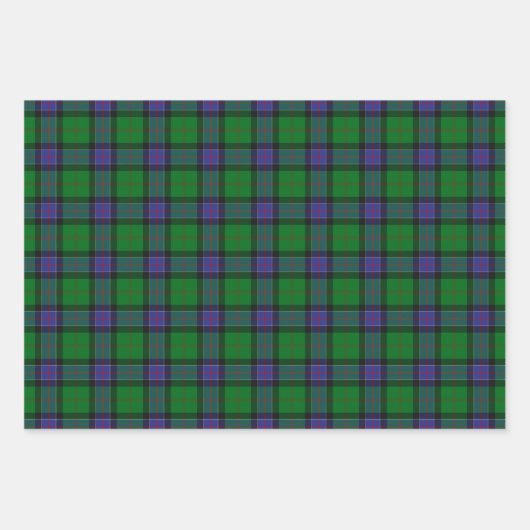 Clan Sinclair Hunting Tartan Geschenkpapier Set (Vorderseite)