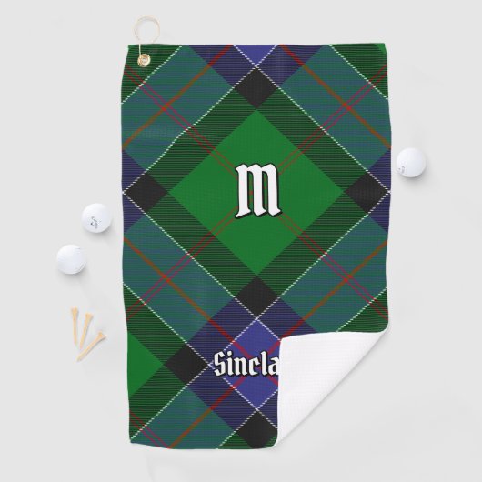 Clan Sinclair Hunting Tartan Golfhandtuch (Insitu)