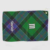 Clan Sinclair Hunting Tartan Golfhandtuch (Horizontal)
