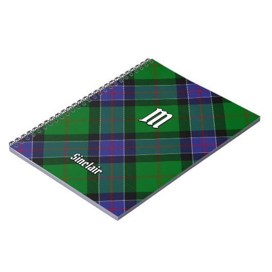 Clan Sinclair Hunting Tartan Notizblock (Linke Seite)