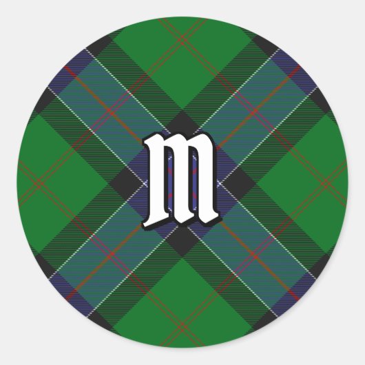 Clan Sinclair Hunting Tartan Runder Aufkleber (Vorderseite)