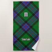 Clan Sinclair Hunting Tartan Strandtuch (Vorderseite)