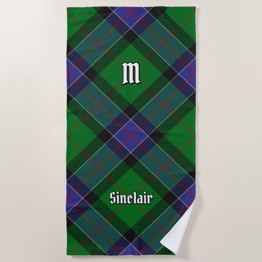 Clan Sinclair Hunting Tartan Strandtuch (Vorderseite)