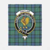 Clan Sinclair Jagd Ancient Tartan Kariert Fleecedecke (Vorderseite)
