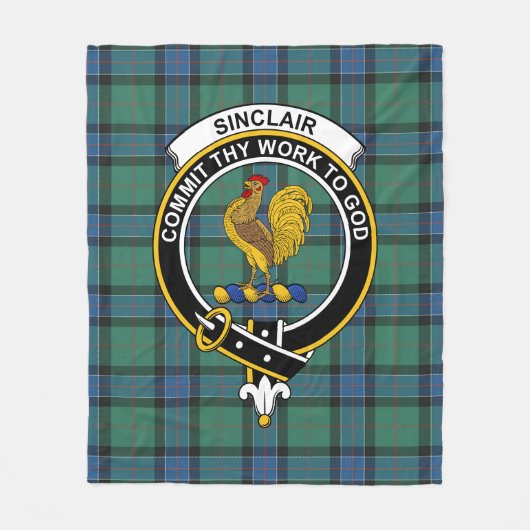 Clan Sinclair Jagd Ancient Tartan Kariert Fleecedecke (Vorderseite)