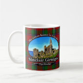 Clan-Sinclair-Schloss-Sinclair Girnigoe Tartan Kaffeetasse (Links)