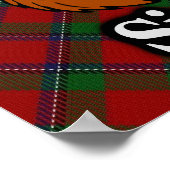 Clan Sinclair Scottish Tartan Poster (Ecke)