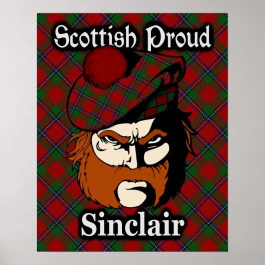 Clan Sinclair Scottish Tartan Poster (Vorne)
