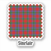 Clan Sinclair Tartan Aufkleber (Vorderseite)