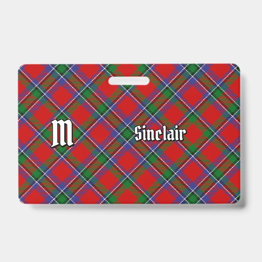 Clan Sinclair Tartan Ausweis (Vorderseite)