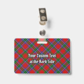 Clan Sinclair Tartan Ausweis (Rückseite mit Clip)