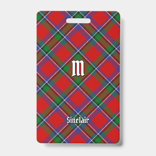 Clan Sinclair Tartan Ausweis (Vorderseite)
