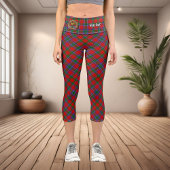 Clan Sinclair Tartan Capri Leggings