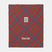 Clan Sinclair Tartan Fleecedecke (Vorderseite)